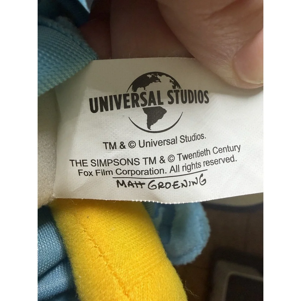 The Simpsons Maggie Simpson Plush Doll Universal‎ Studios Blue Dress